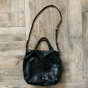 J. Crew black satchel handbag